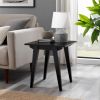 Japandi Minimal Solid Wood Side Table ‚Äì Black