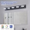 LED Modern Black 5-Light Vanity Lights Fixtures Over Mirror Bath Wall Lighting