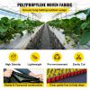VEVOR 6FT300FT Premium Weed Barrier Fabric Heavy Duty 2.4OZ, Woven Weed Control Fabric, High Permeability Good for Flower Bed, Geotextile Fabric for U