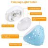 2Pcs Underwater Floating LED Light Colorful Fish Pattern 6 Lighting Modes Pool Lamp IP67 Waterproof Decorative Battery Powered Lights 80000Hrs Lifespa
