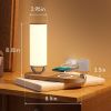 JW-2307A wireless charging with light adjustable brightness bedside night light fast charging 15W