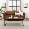 Contemporary Decorative Parquet-Top Rectangle Coffee Table ‚Äì Parquet Veneer