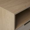 Modern 1-Drawer Nightstand with Open Cubby - Riviera