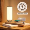 JW-2307A wireless charging with light adjustable brightness bedside night light fast charging 15W