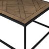 Contemporary Decorative Parquet-Top Rectangle Coffee Table ‚Äì Parquet Veneer
