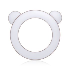 Live Support Bracket Fill Light, Soft Light 3200K-6500K Cute 10W LED Ring Light for Mobile Phone Make up Scene Lighting Photography Studio (Color: White)