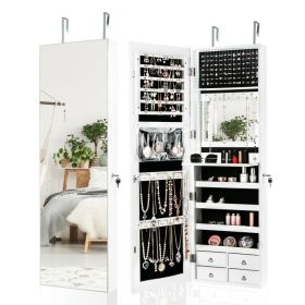 Multipurpose Storage Cabinet with 4 Drawers (Color: White)