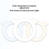 Live Support Bracket Fill Light, Soft Light 3200K-6500K Cute 10W LED Ring Light for Mobile Phone Make up Scene Lighting Photography Studio